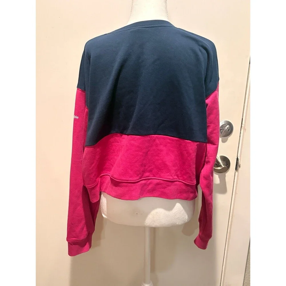 Columbia Cropped Color Block Sweatshirt XL‎ EUC